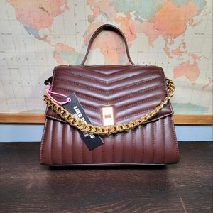 BRAND NEW Like Dreams Leather Crossbody/ Clutch in Brown
